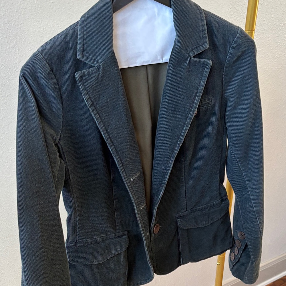 Vince Corduroy Jacket with Button Accents